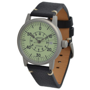 Aristo U-Boot 3H239LB Unisex swiss Automatik SW200 Armbanduhr 10ATM Lederarmband